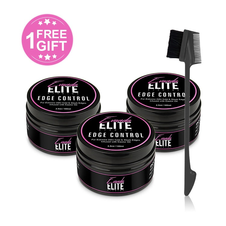 24hr strong hold Edge Control - 3 month pack + Free Gift
